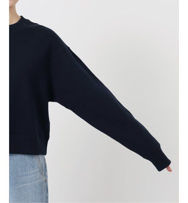 IENA「《追加4》コットン裏毛クロップドプルオーバー」|スウェット・ジャージ|