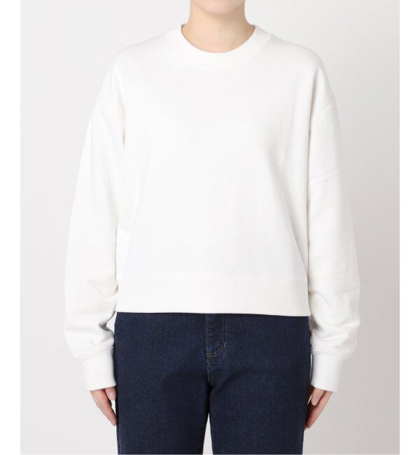 IENA「《追加4》コットン裏毛クロップドプルオーバー」|スウェット・ジャージ|