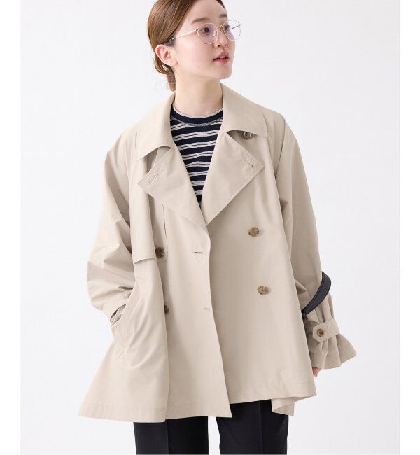 IENA「《追加3》ポプリンオーバーショートコート」|その他|