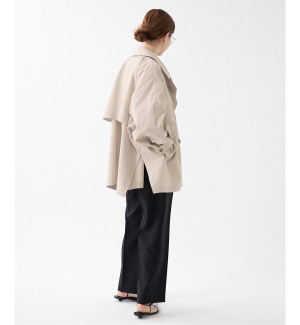 IENA「《追加3》ポプリンオーバーショートコート」|その他|