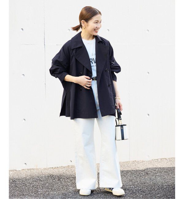 IENA「《追加3》ポプリンオーバーショートコート」|その他|