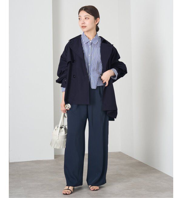 IENA「《追加3》ポプリンオーバーショートコート」|その他|