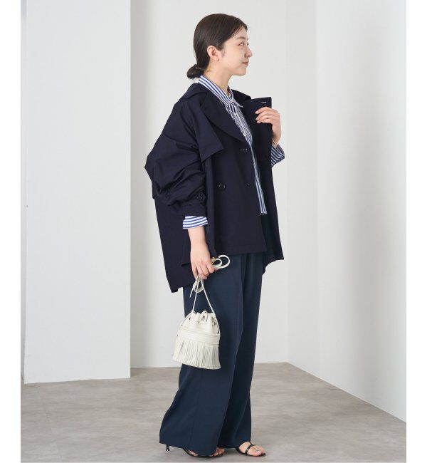 IENA「《追加3》ポプリンオーバーショートコート」|その他|