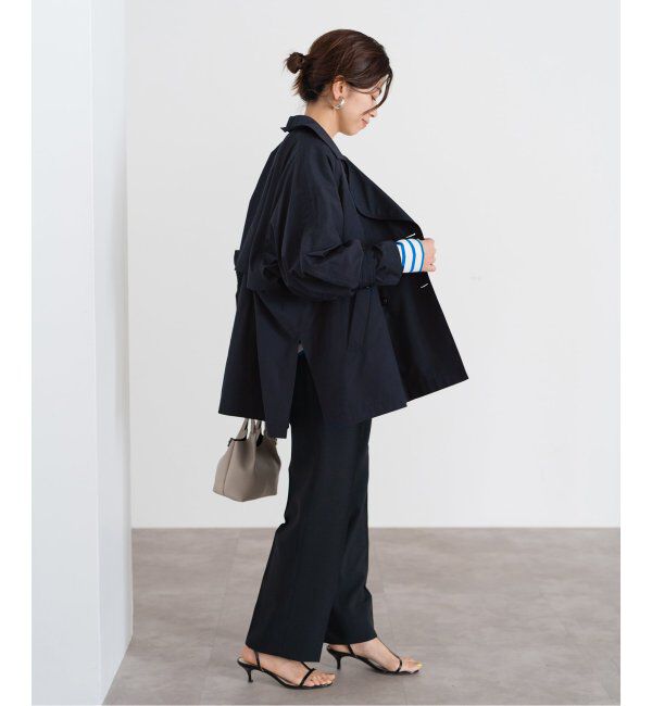 IENA「《追加3》ポプリンオーバーショートコート」|その他|