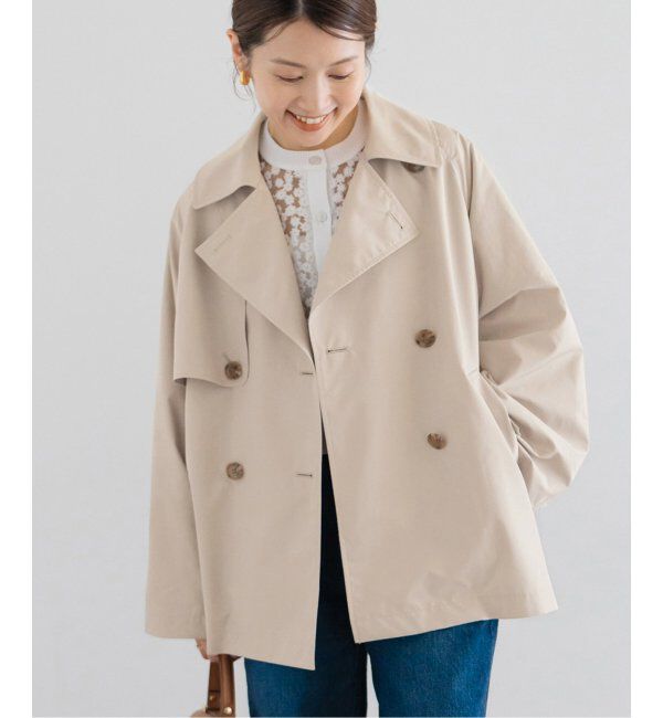 IENA「《追加3》ポプリンオーバーショートコート」|その他|