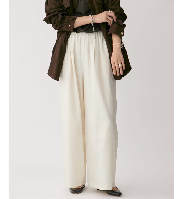 VERMEIL par iena「シルクライクサテン リラックスパンツ」|その他|