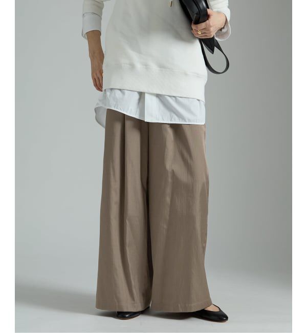 VERMEIL par iena「シルクライクサテン リラックスパンツ」|その他|