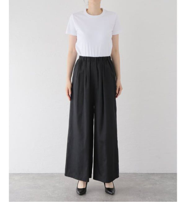 VERMEIL par iena「シルクライクサテン リラックスパンツ」|その他|