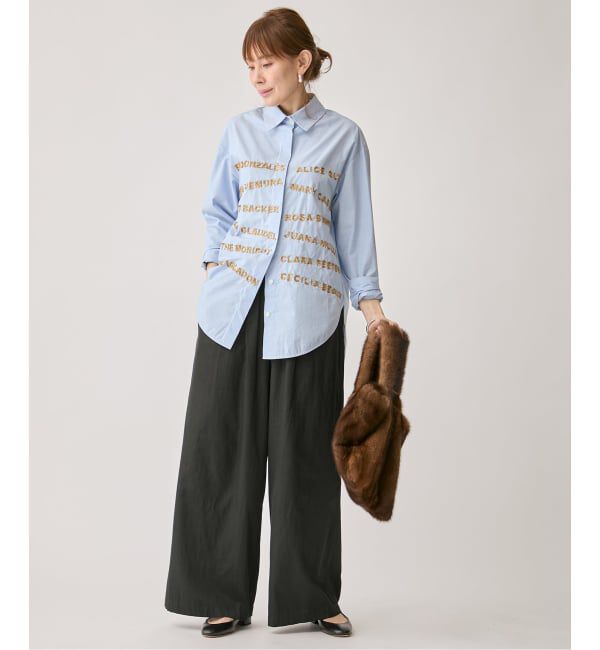 VERMEIL par iena「シルクライクサテン リラックスパンツ」|その他|