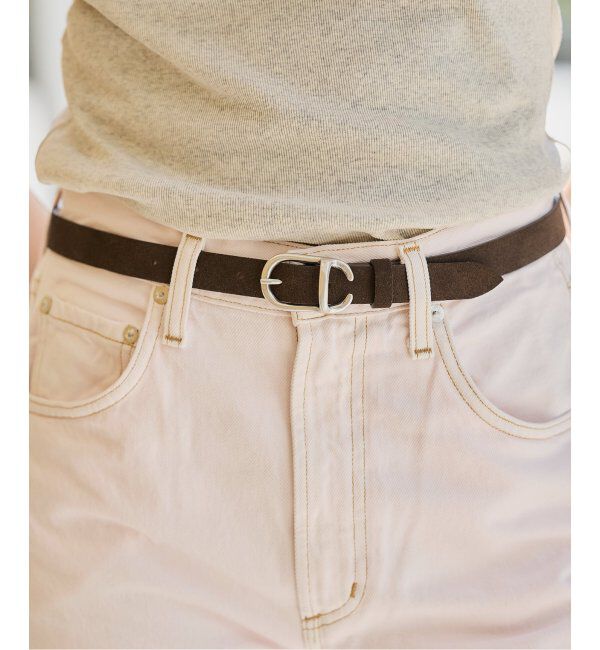 IENA LA BOUCLE「LEFIJE/レフィエ suede belt ベルト 2151670211」|ベルト|