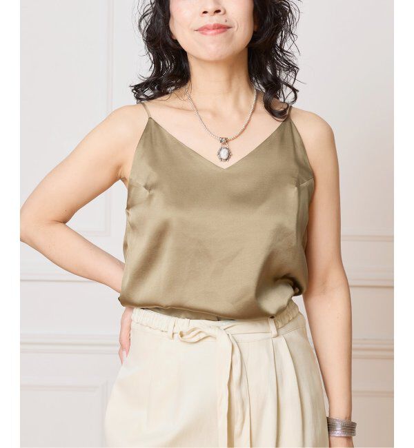 IENA LA BOUCLE「IENA LA BOUCLE ウォッシャブルシルクMIXキャミソール」|キャミソール|