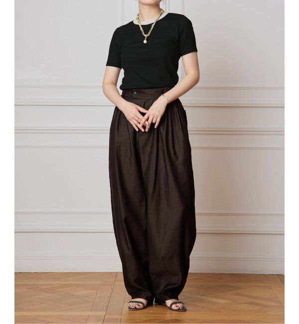 IENA LA BOUCLE「《追加》IENA LA BOUCLE ライトリブハーフスリーブプルオーバー2」|Tシャツ・カットソー|