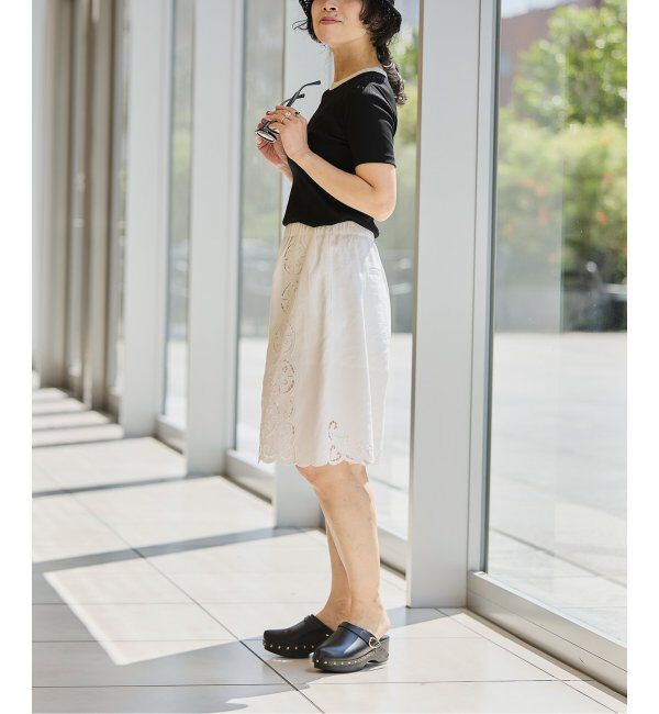 IENA LA BOUCLE「《追加》IENA LA BOUCLE ライトリブハーフスリーブプルオーバー2」|Tシャツ・カットソー|