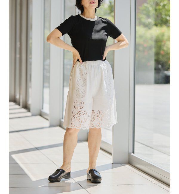 IENA LA BOUCLE「《追加》IENA LA BOUCLE ライトリブハーフスリーブプルオーバー2」|Tシャツ・カットソー|