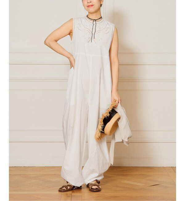 IENA LA BOUCLE「《追加》IENA LA BOUCLE カットワークレースオールインワン2」|オールインワン|