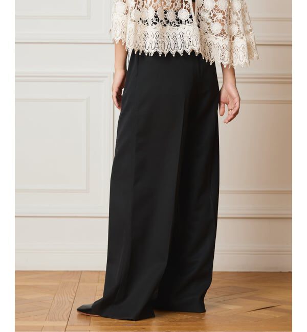IENA LA BOUCLE「IENA LA BOUCLE サイドタックストレートパンツ」|スラックス|
