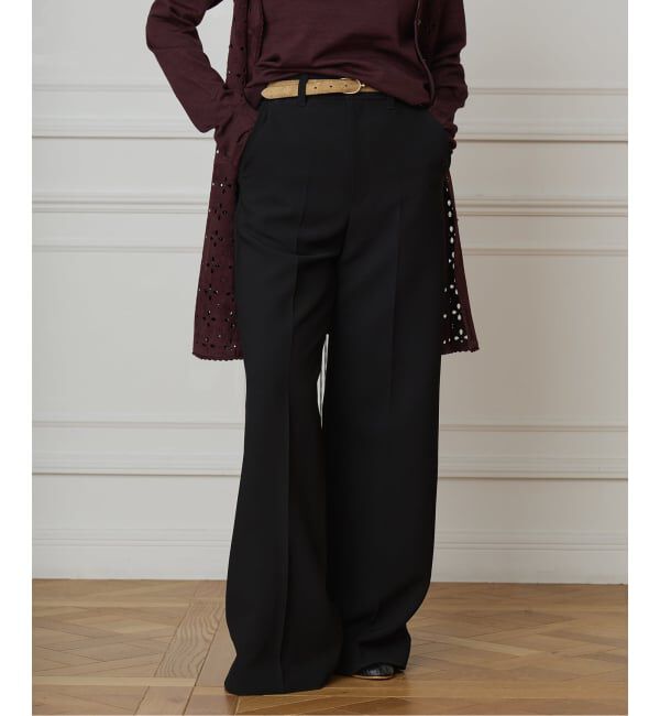 IENA LA BOUCLE「IENA LA BOUCLE サイドタックストレートパンツ」|スラックス|