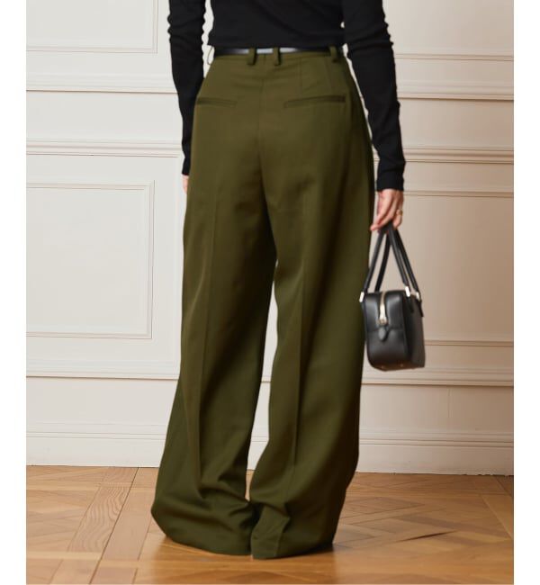 IENA LA BOUCLE「IENA LA BOUCLE サイドタックストレートパンツ」|スラックス|