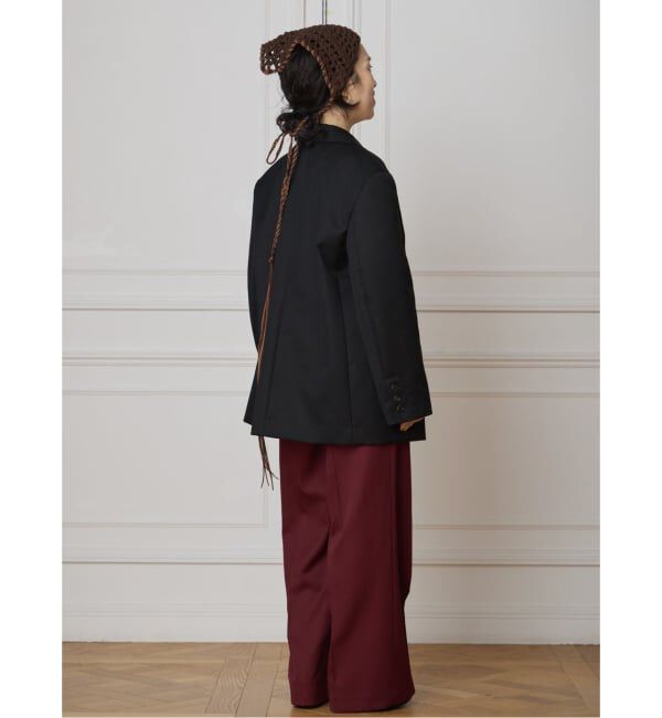 IENA LA BOUCLE「IENA LA BOUCLE サイドタックストレートパンツ」|スラックス|