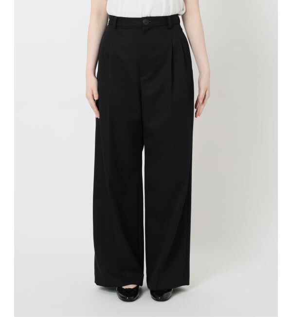 IENA LA BOUCLE「IENA LA BOUCLE サイドタックストレートパンツ」|スラックス|