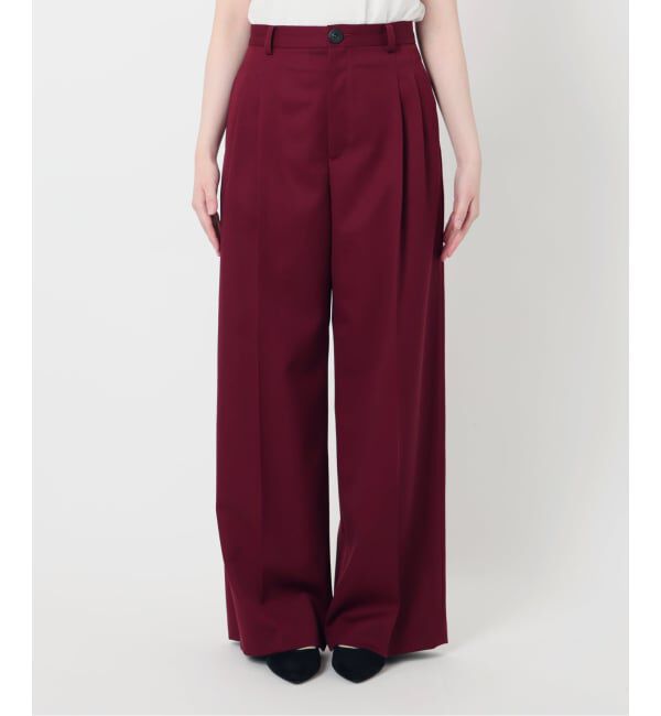 IENA LA BOUCLE「IENA LA BOUCLE サイドタックストレートパンツ」|スラックス|