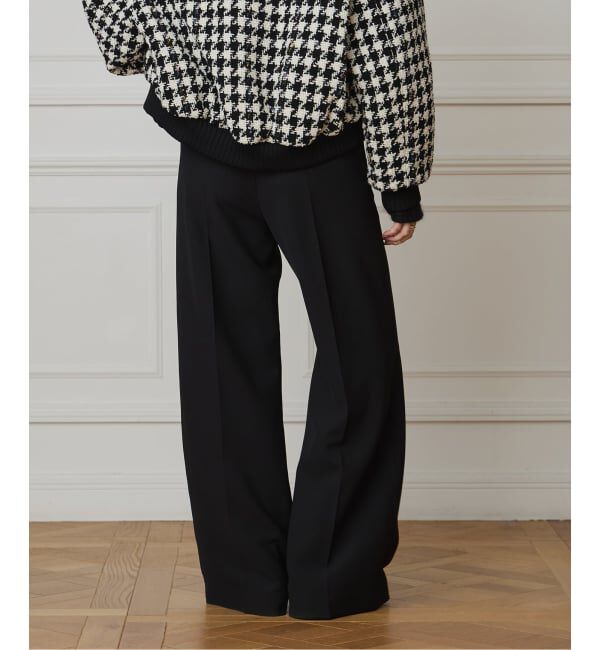 IENA LA BOUCLE「IENA LA BOUCLE サイドタックストレートパンツ」|スラックス|