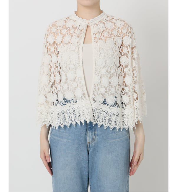 IENA LA BOUCLE「IENA LA BOUCLE レースポンチョ」|シャツ・ブラウス|