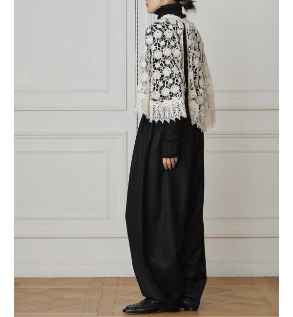 IENA LA BOUCLE「IENA LA BOUCLE レースポンチョ」|シャツ・ブラウス|