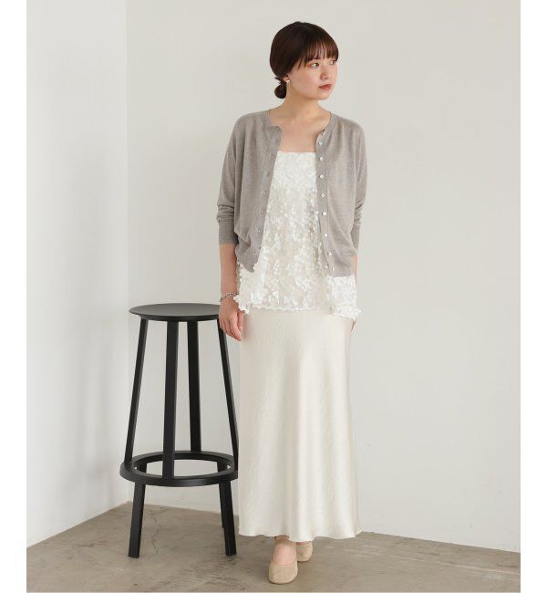 IENA「《追加》フラワーエンブロイダリー キャミソール」|キャミソール|