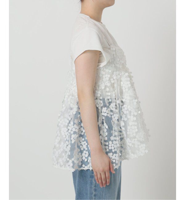 IENA「《追加》フラワーエンブロイダリー キャミソール」|キャミソール|