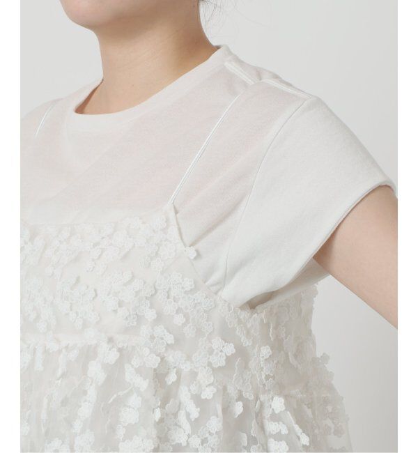 IENA「《追加》フラワーエンブロイダリー キャミソール」|キャミソール|