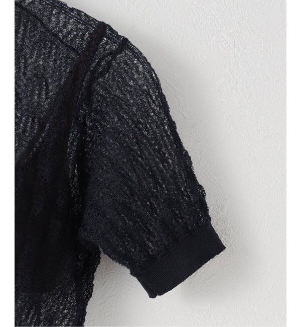 IENA「NICENICE MOMENT/ナイスナイスモーメント LACE KNIT TOP カットソー NNM1-25SS-004」|Tシャツ・カットソー|