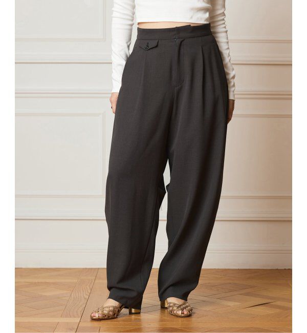 IENA LA BOUCLE「IENA LA BOUCLE カーブボリュームパンツ」|スラックス|