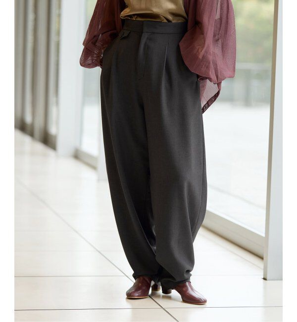 IENA LA BOUCLE「IENA LA BOUCLE カーブボリュームパンツ」|スラックス|