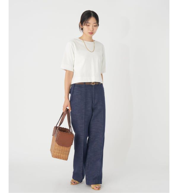 IENA「《WEB限定/追加》クロップドTシャツ」|Tシャツ・カットソー|