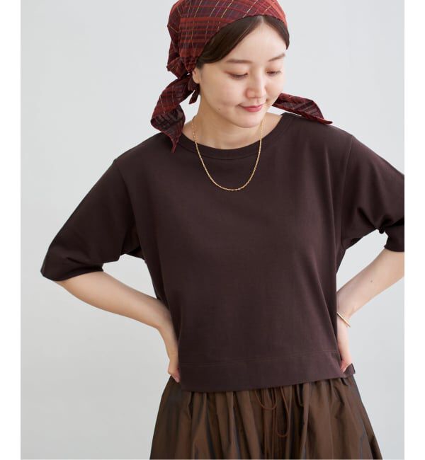 IENA「《WEB限定/追加》クロップドTシャツ」|Tシャツ・カットソー|