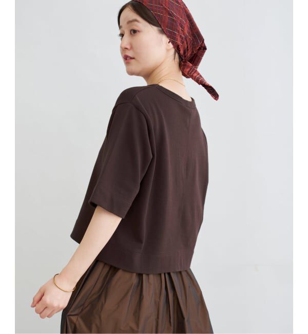 IENA「《WEB限定/追加》クロップドTシャツ」|Tシャツ・カットソー|