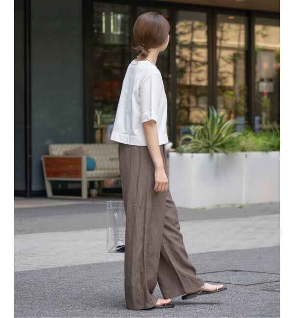 IENA「《WEB限定/追加》クロップドTシャツ」|Tシャツ・カットソー|