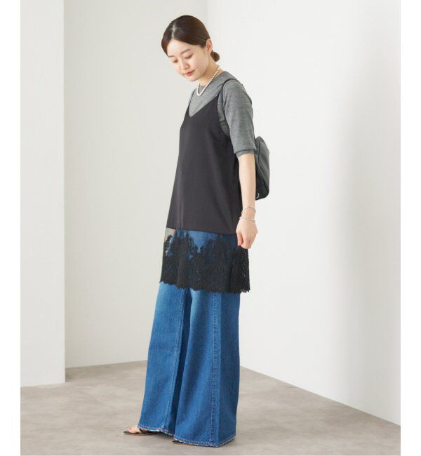 IENA「Satinレース キャミソールワンピース」|ワンピース|