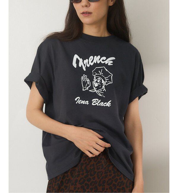 IENA「BLACK フレンチクック Tシャツ」|Tシャツ・カットソー|ブラック