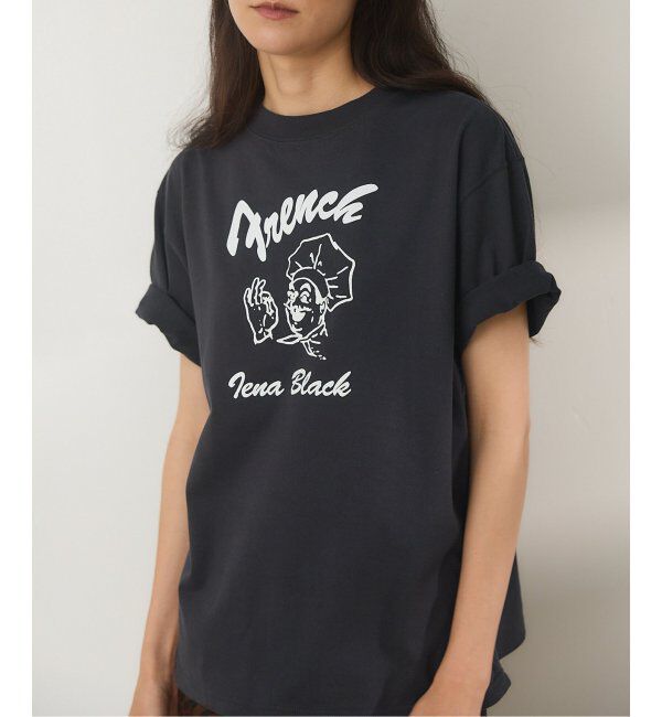 IENA「BLACK フレンチクック Tシャツ」|Tシャツ・カットソー|