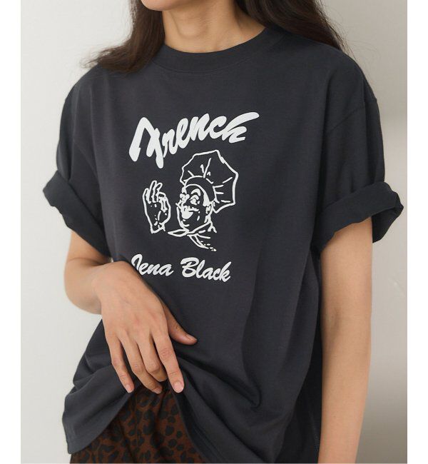 IENA「BLACK フレンチクック Tシャツ」|Tシャツ・カットソー|