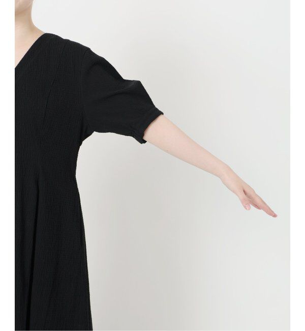 IENA「《追加》B. サッカーVネックワンピース」|ワンピース|