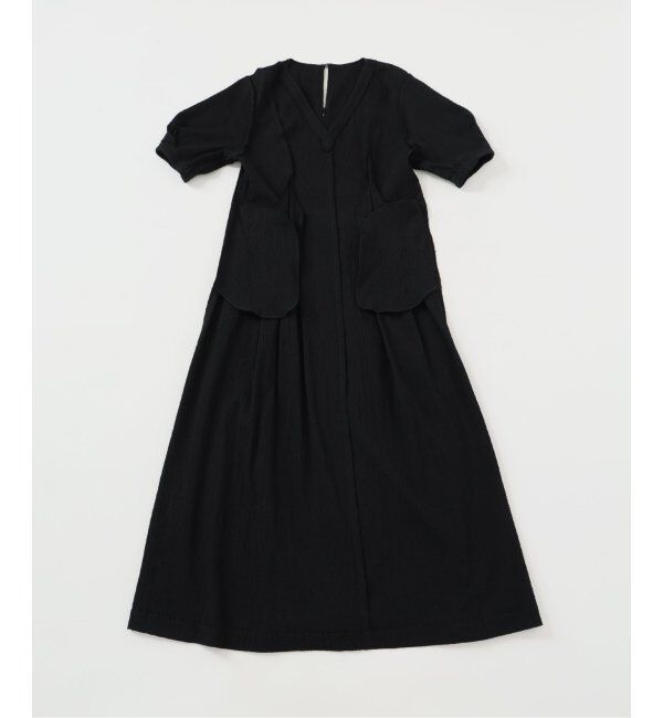 IENA「《追加》B. サッカーVネックワンピース」|ワンピース|