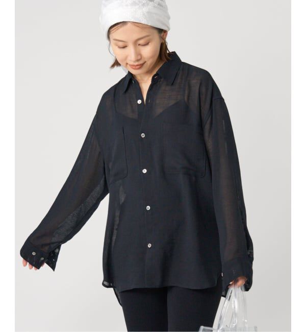 IENA「シアーメッシュ シャツ」|シャツ・ブラウス|