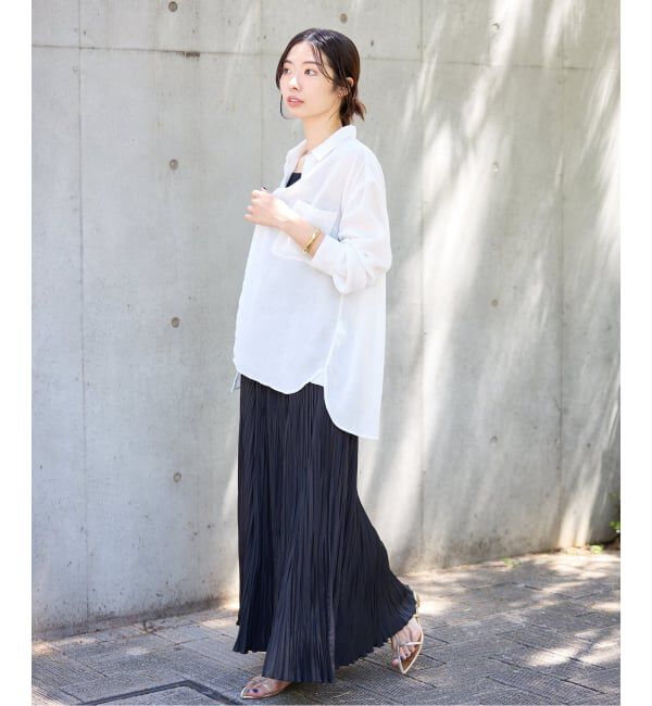 IENA「シアーメッシュ シャツ」|シャツ・ブラウス|