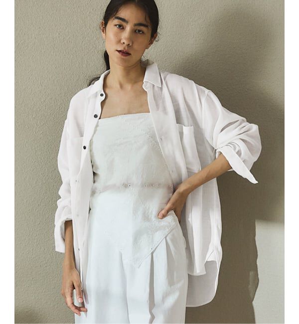 IENA「シアーメッシュ シャツ」|シャツ・ブラウス|