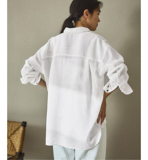 IENA「シアーメッシュ シャツ」|シャツ・ブラウス|