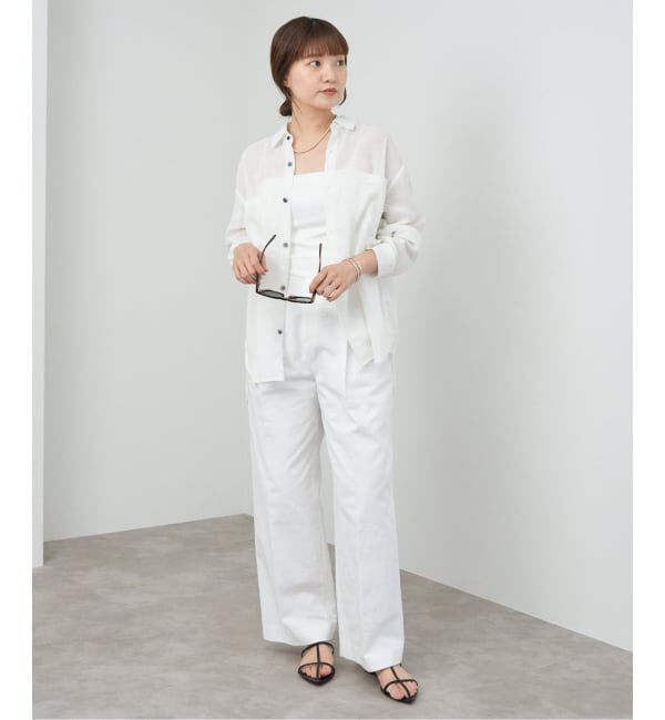 IENA「シアーメッシュ シャツ」|シャツ・ブラウス|