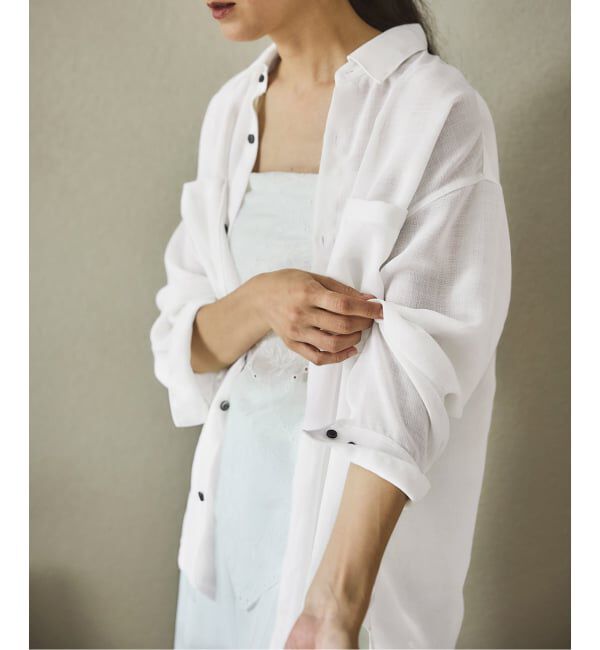 IENA「シアーメッシュ シャツ」|シャツ・ブラウス|